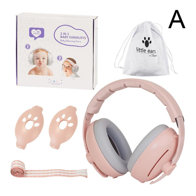Dual-use protective earmuffs for children, sleep earmuffs, professional noise reduction and sound insulation earmuffs